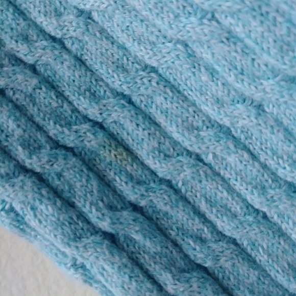 Karen Scott Small Cable Knit Sweater Blue - Picture 6 of 6